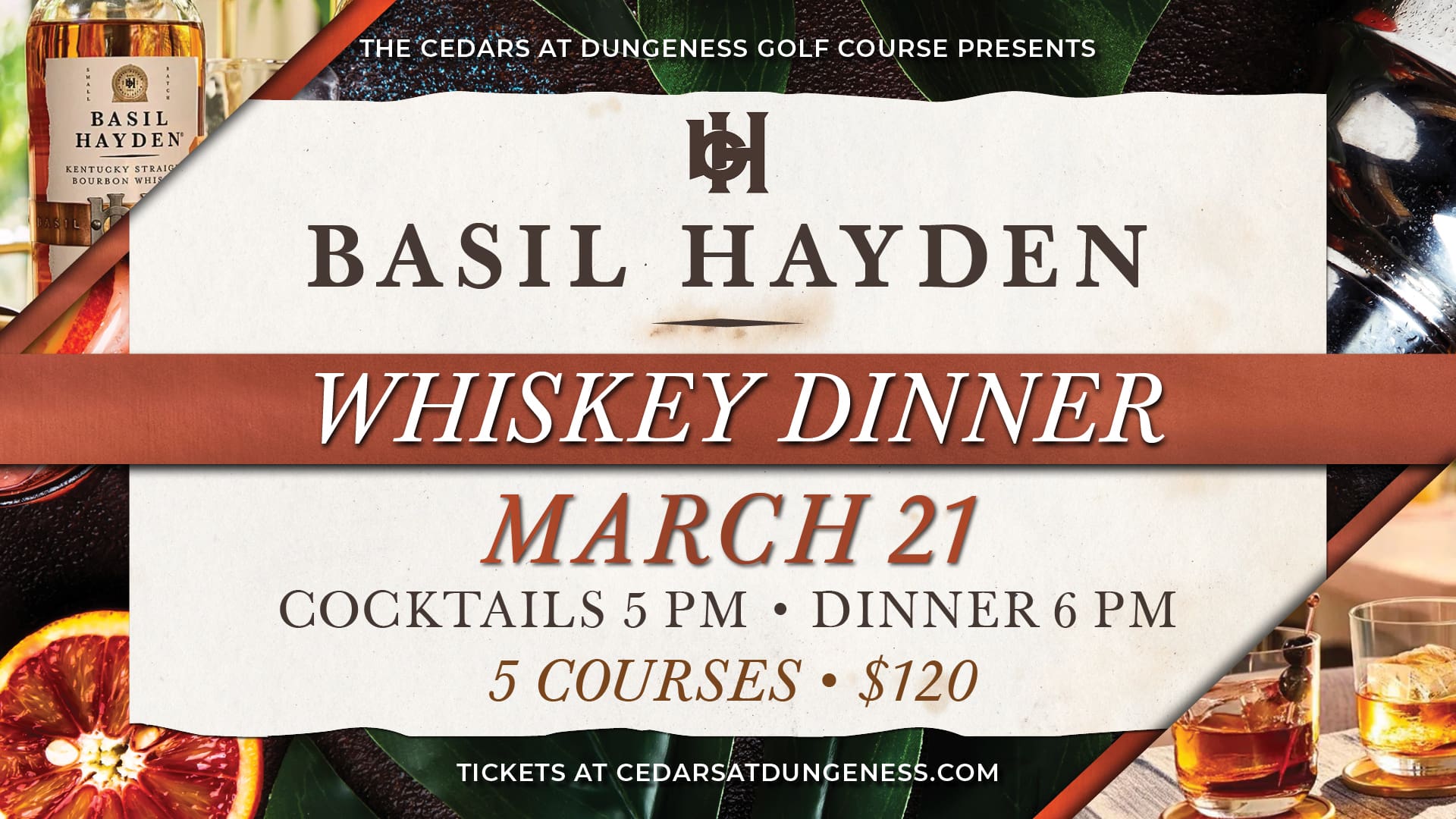 Basil Hayden Whiskey Pairing Dinner